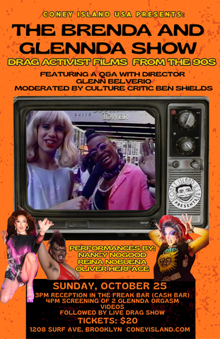 The Brenda and Glennda Show: Drag Activist Films from the '90s + Live Drag Show  - Sunday, October 25, 2026 - 4pm