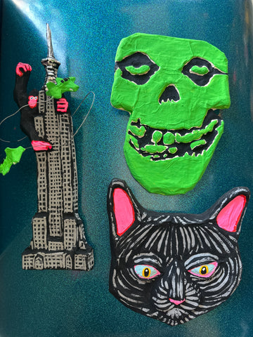Art - Paper Mache Large Cat, Misfit
