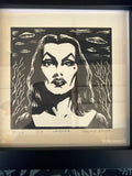 Art - Donald David Linocut Framed Prints
