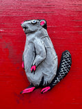 Art - Paper Mache Pigeon, Small Cat, Rat, Mermaid