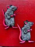 Art - Paper Mache Pigeon, Small Cat, Rat, Mermaid