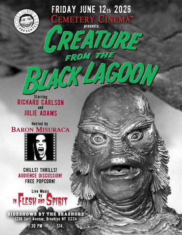 Cemetery Cinema: The Creature from the Black Lagoon - Friday, June 12, 2026 - 7:30pm