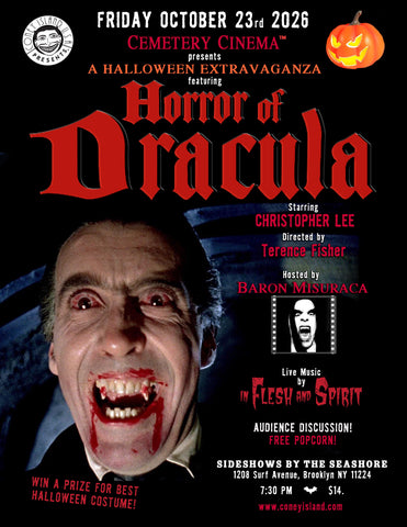 Cemetery Cinema: Horror of Dracula (1958) - Friday, October 23, 2026 - 7:30pm