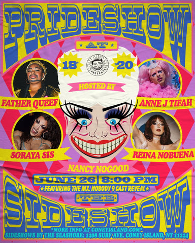 Prideshow at the Sideshow - Friday, June 26, 2026 - 8pm