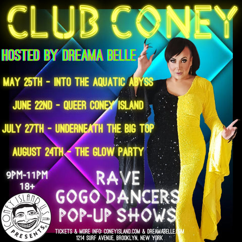 Club Coney: The Glow Party - 18-20 - Ticket - Thursday, August 24, 2023, 9pm-11pm