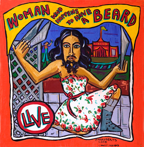 Magnet - Woman with Beard
