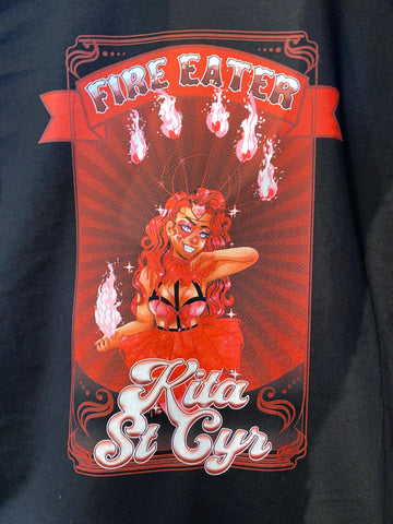 Sideshow Cast - T-shirt Kita St. Cyr Fire Eater