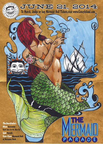 Poster - 2014 Mermaid Parade