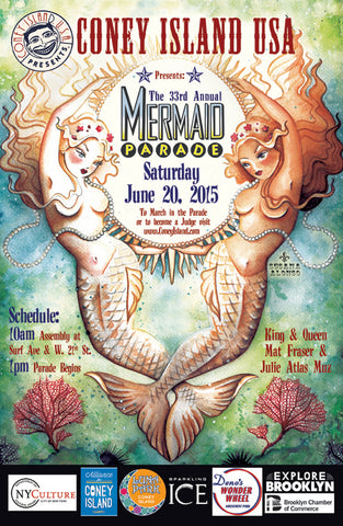 Poster - 2015 Mermaid Parade