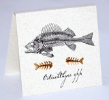 Earrings - Fish Skeleton Silver or Gold