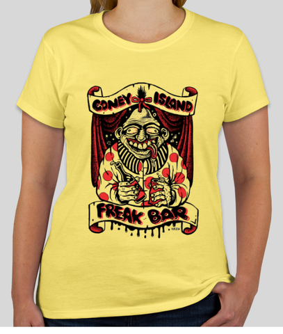 T-Shirt - Freak Bar Women Yellow