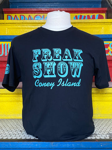 T-Shirt - Freak Show Black and Teal - Unisex